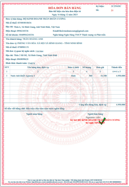 Hóa đơn điện tử Viettel